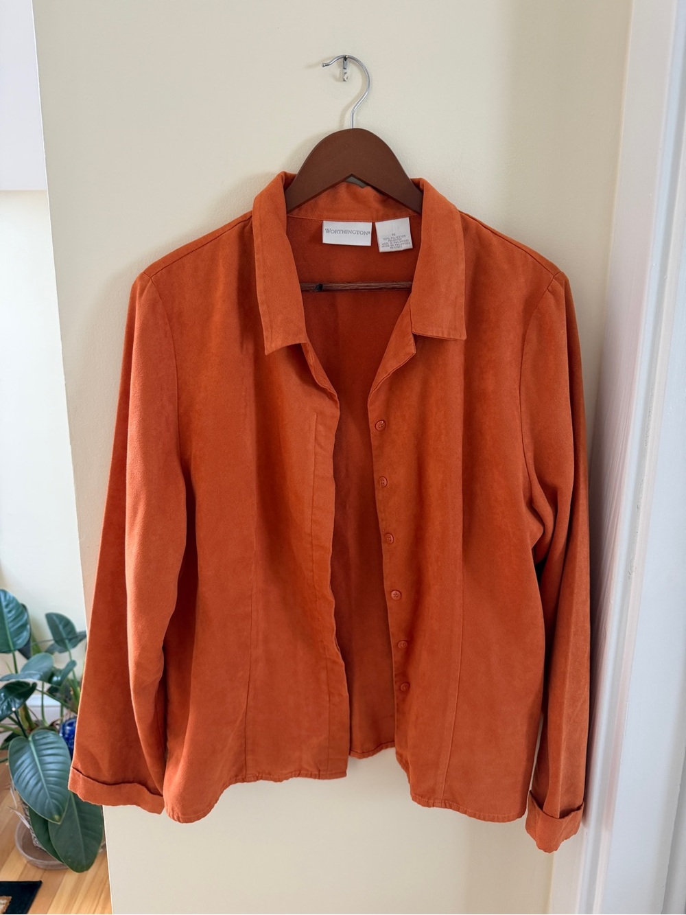 Worthington Burnt Orange Shirt Jacket -Fall essential